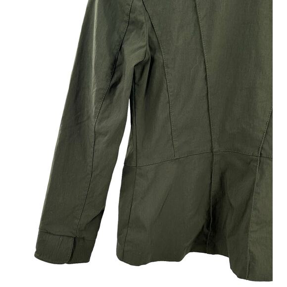 Renuar Green Button Up Jacket Size 6 Military‎ Style Casual Button up front - Picture 4 of 9